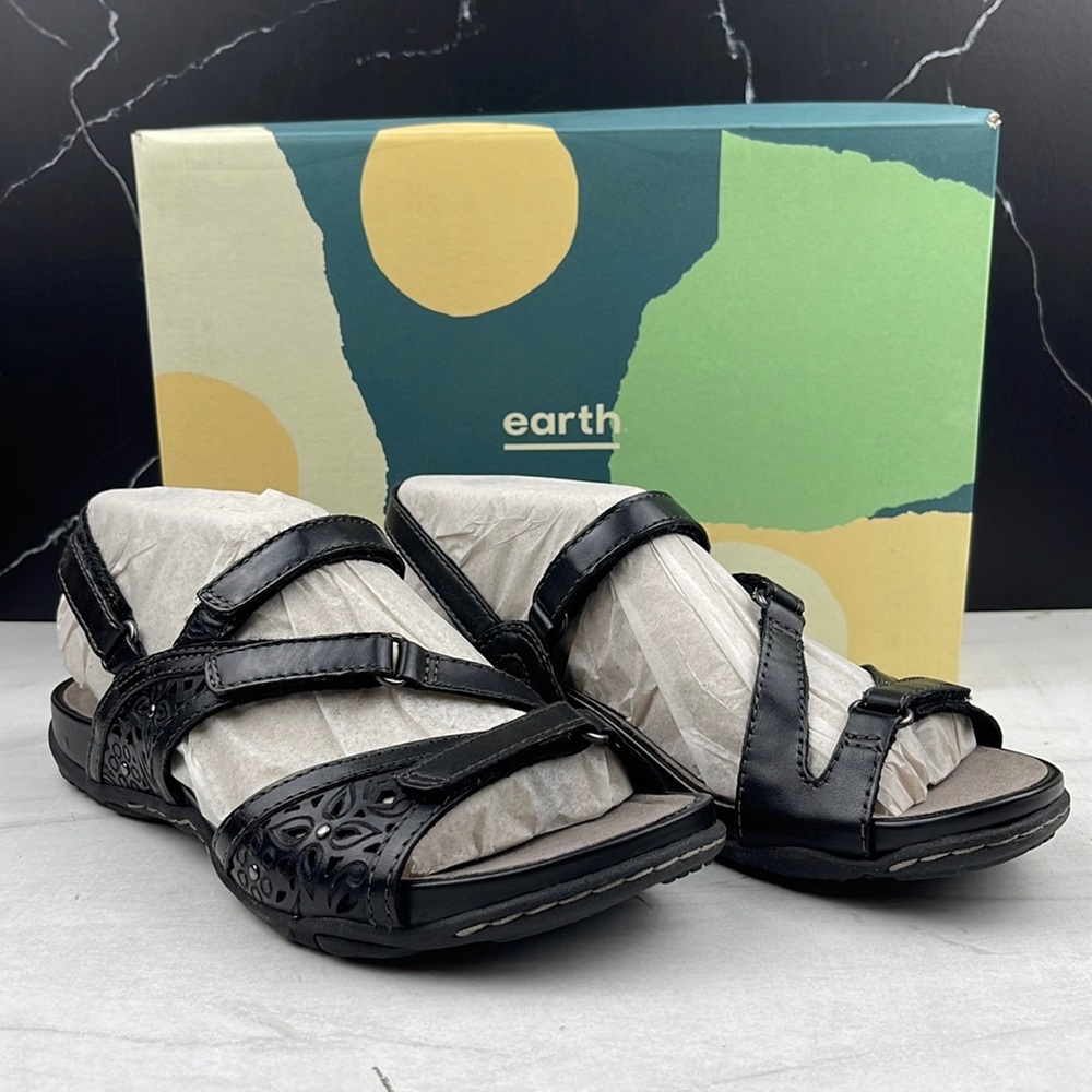 Earth Maui Women’s Sandal Black sz 8.5